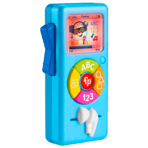 Baby Learning Toy Puppy’s Music Player with Lights & Fine Motor Activities for Ages 6+ Months, Blue